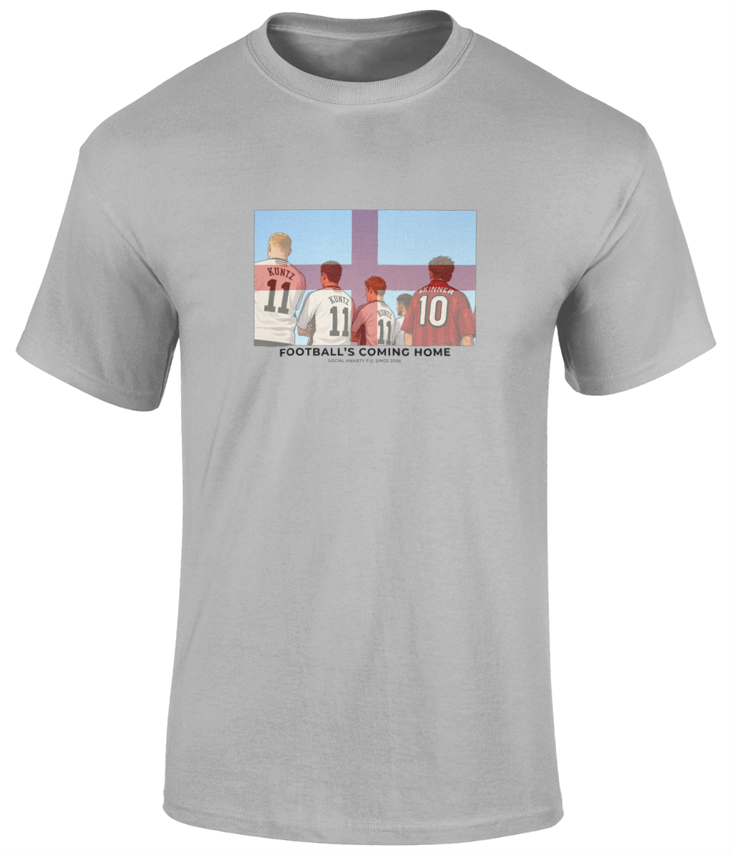 Footballs Coming Home England T-Shirt // T-Shirt by Social Anxiety F.C.