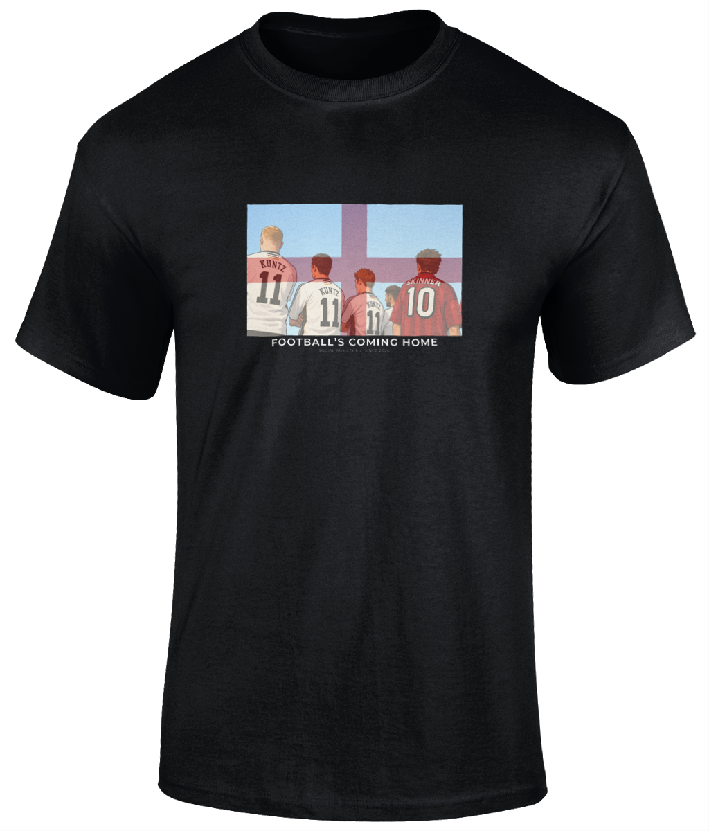 Footballs Coming Home England T-Shirt // T-Shirt by Social Anxiety F.C.