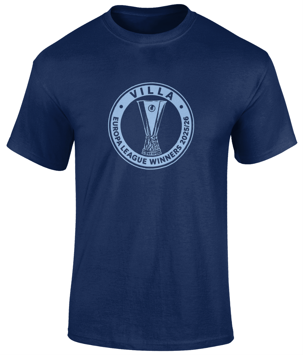 Villa Europa League Winners T-Shirt by Social Anxiety F.C.