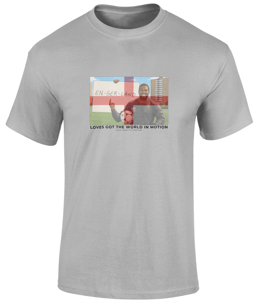 John Barnes World In Motion England T-Shirt // T-Shirt by Social Anxiety F.C.