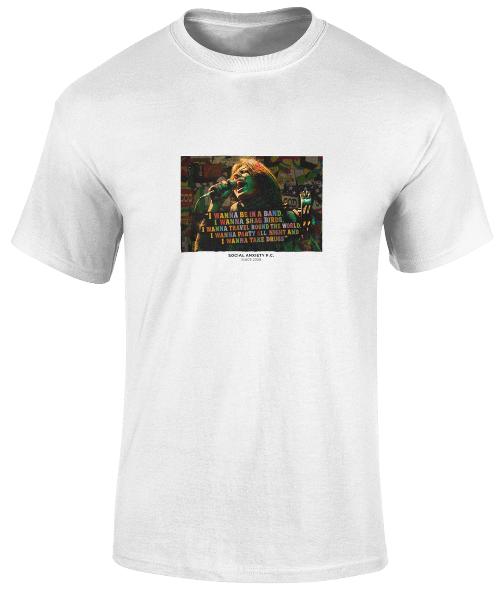 SHAUN RYDER QUOTE // T-Shirt by Social Anxiety F.C.