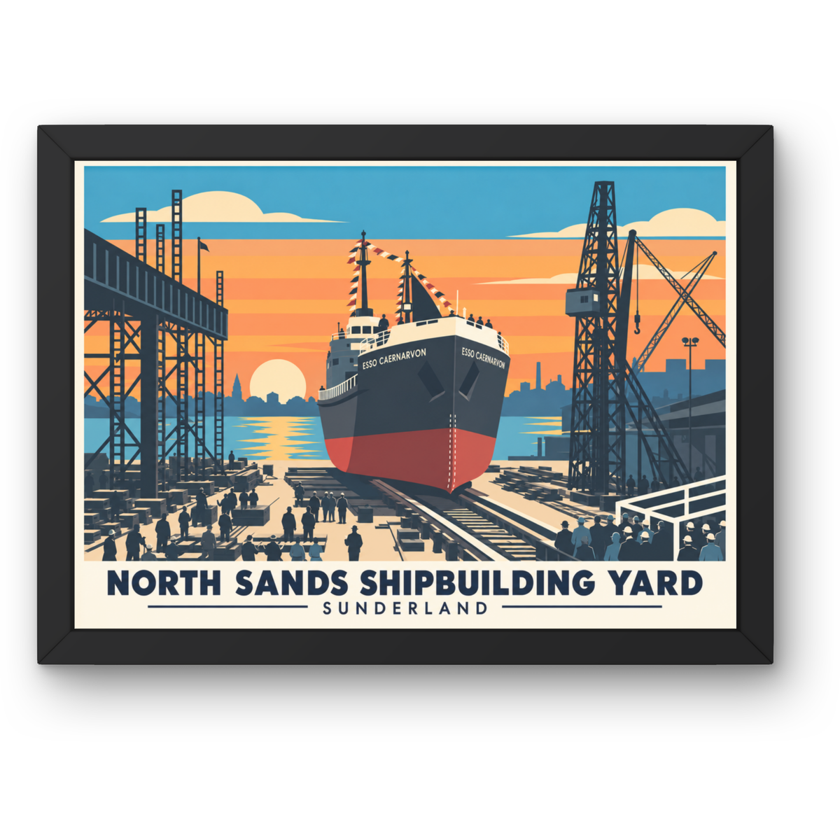 North Sands Shipbuilding Yard Prints