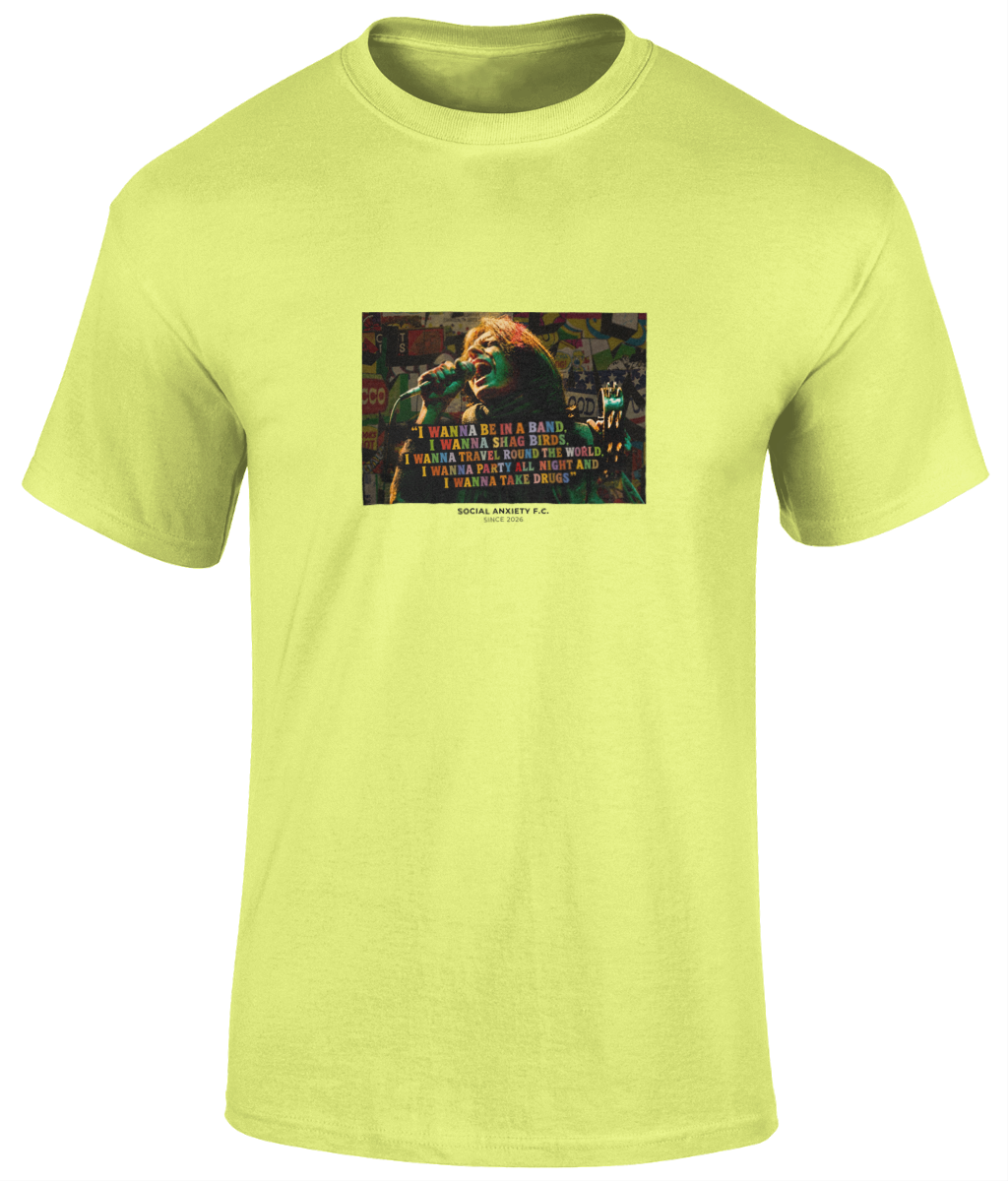 SHAUN RYDER QUOTE // T-Shirt by Social Anxiety F.C.