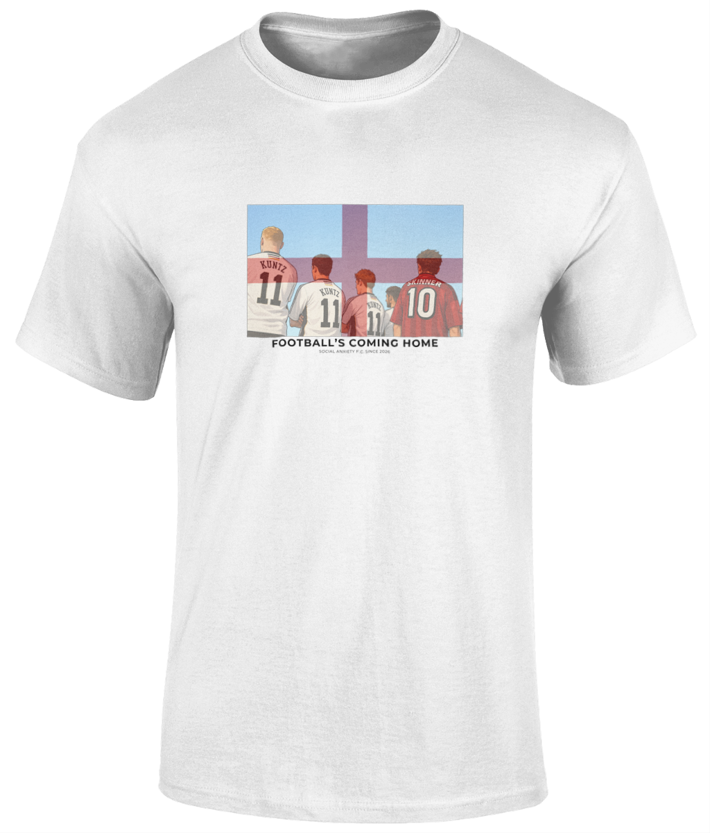 Footballs Coming Home England T-Shirt // T-Shirt by Social Anxiety F.C.