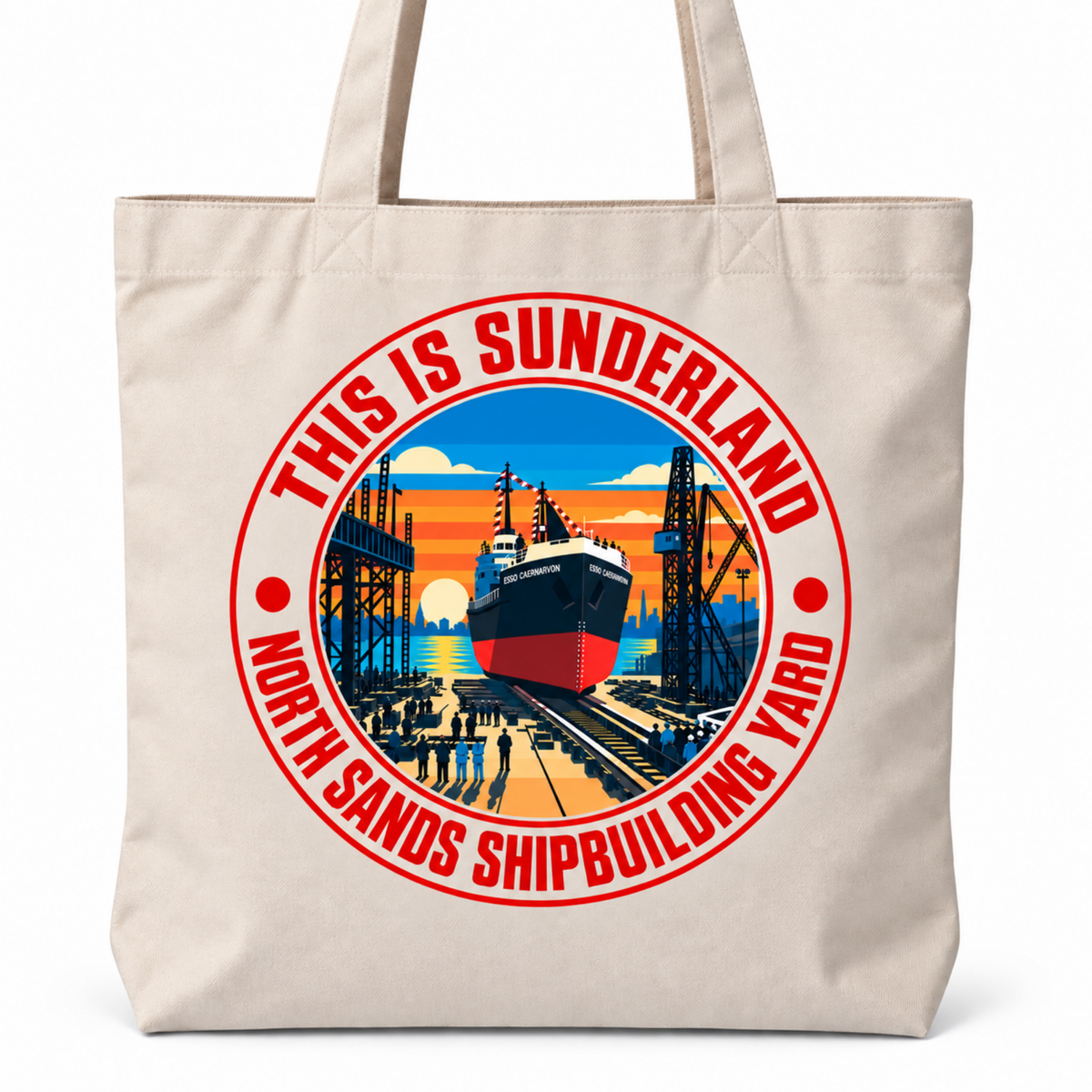 North Sands Shipbuilding Yard Tote Bag