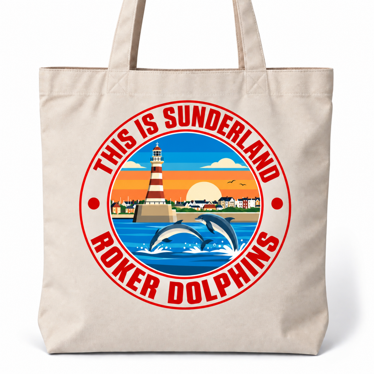 Roker Dolphins Tote Bag