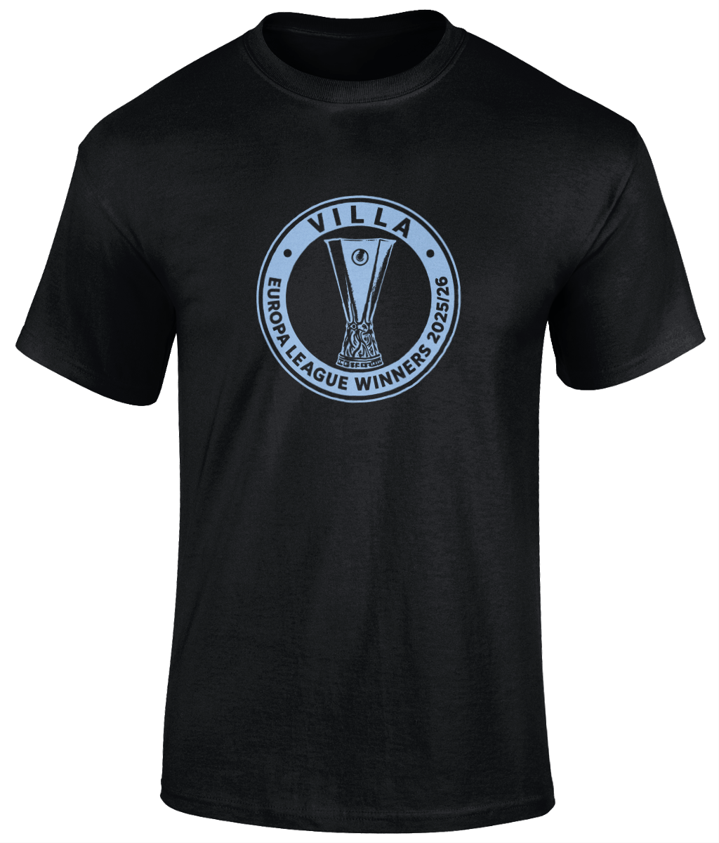 Villa Europa League Winners T-Shirt by Social Anxiety F.C.