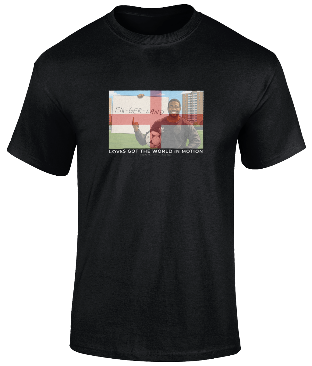John Barnes World In Motion England T-Shirt // T-Shirt by Social Anxiety F.C.