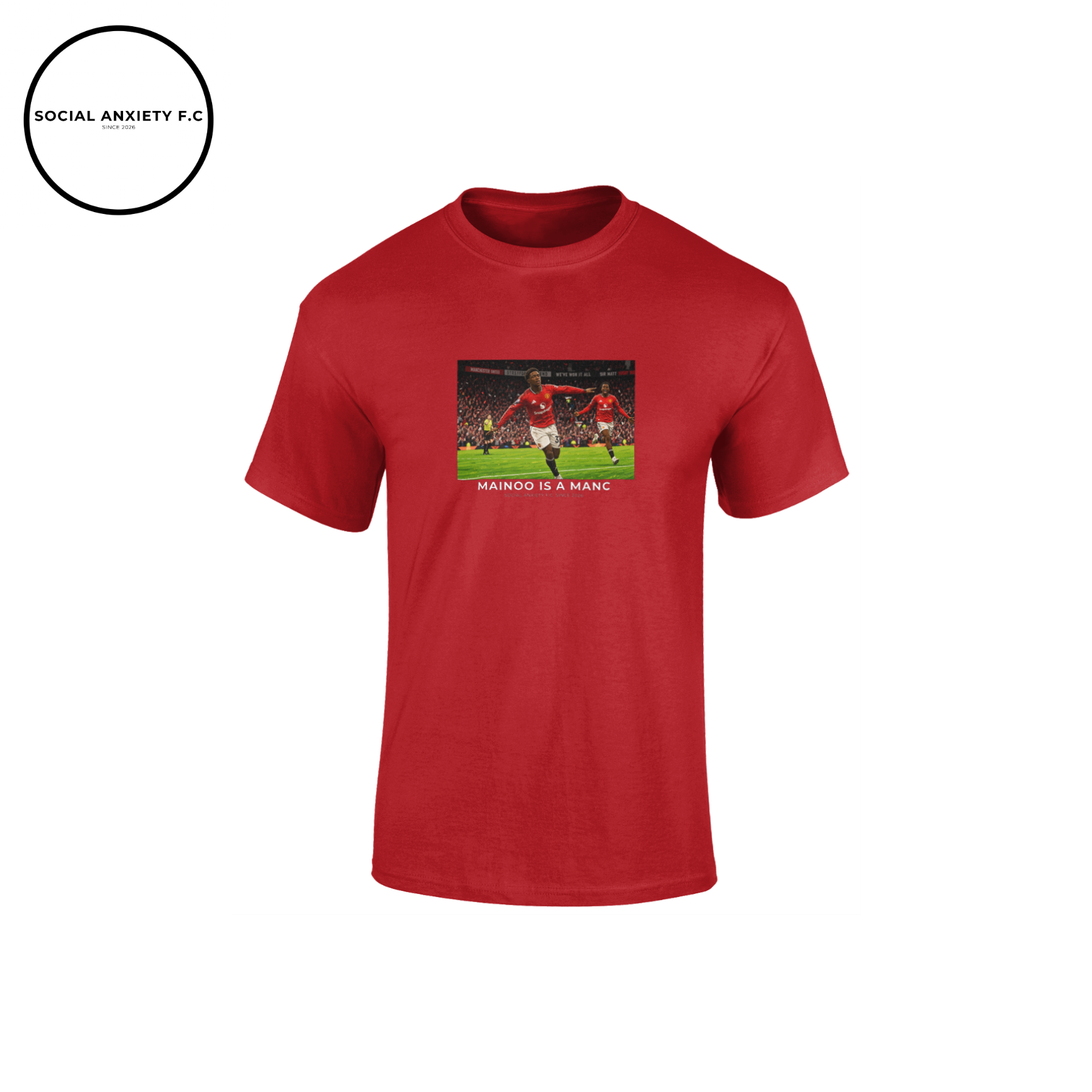 Mainoo is a Manc // T-Shirt by Social Anxiety F.C.