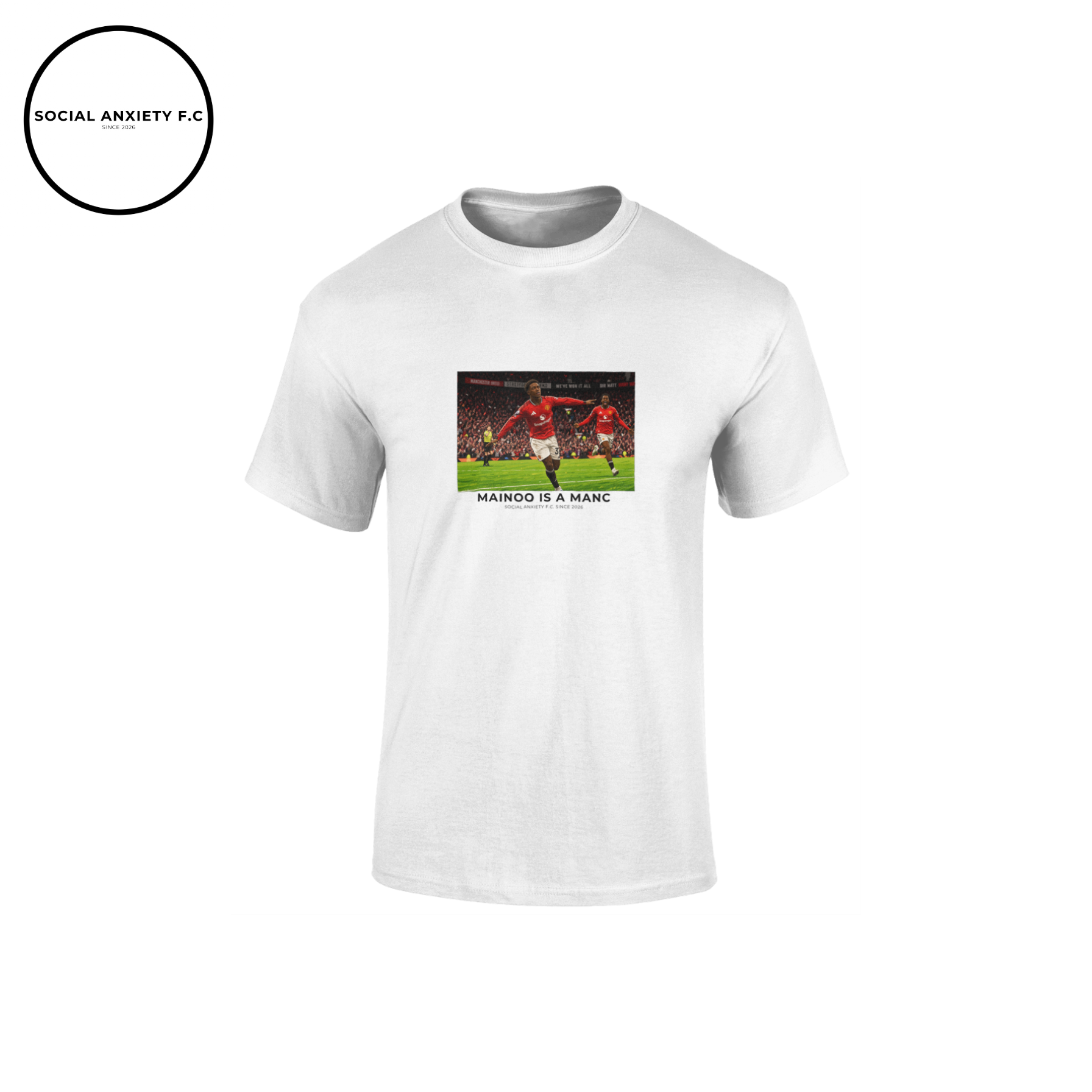 Mainoo is a Manc // T-Shirt by Social Anxiety F.C.