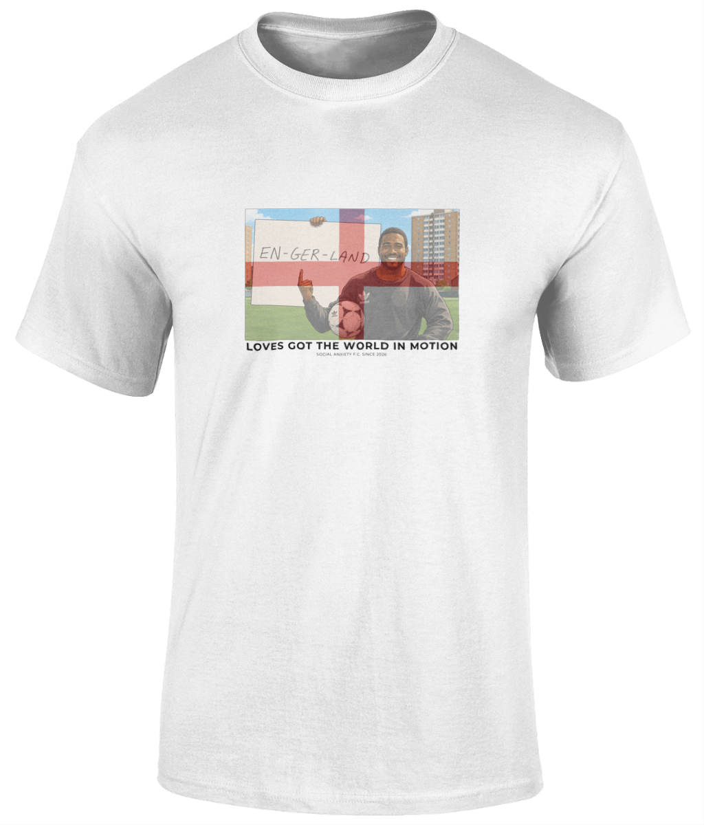 John Barnes World In Motion England T-Shirt // T-Shirt by Social Anxiety F.C.
