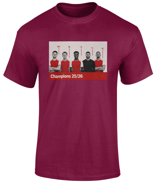Arsenal Champions 25/26 Trainspotting T-Shirt by Social Anxiety F.C.