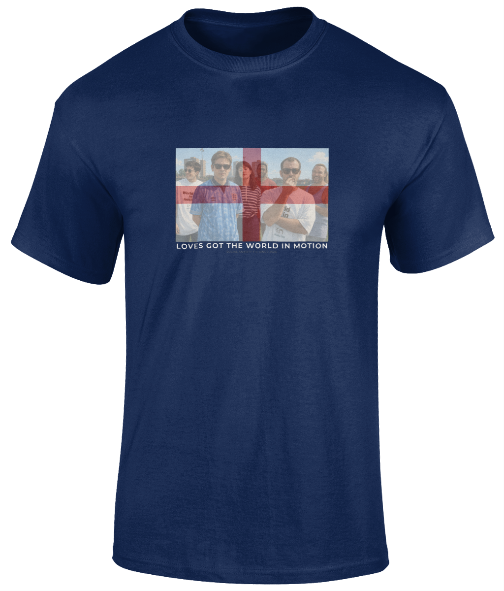 Loves Got The World In Motion England T-Shirt // T-Shirt by Social Anxiety F.C.