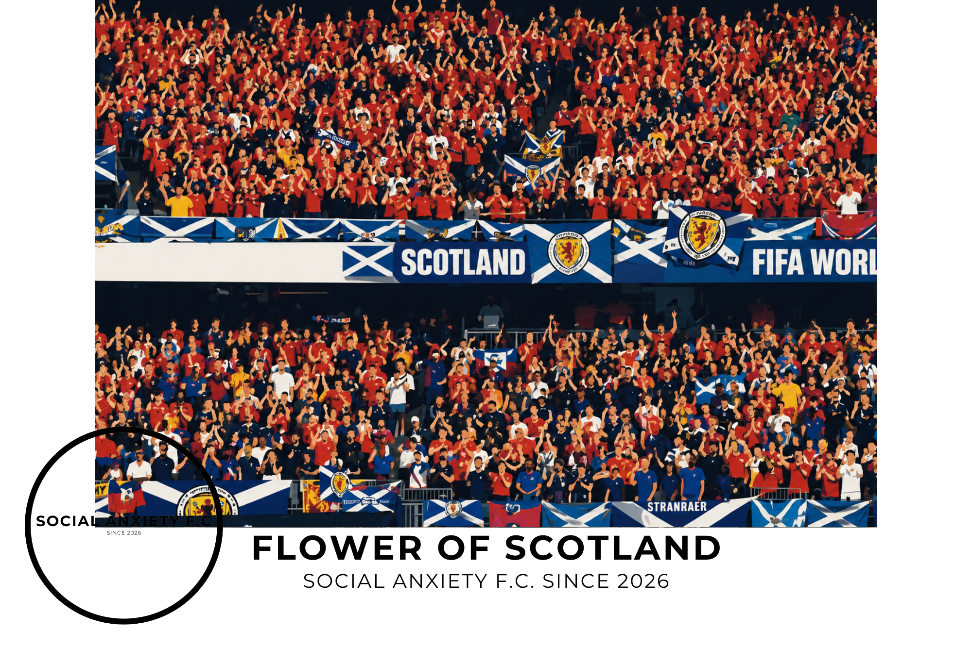 Flower Of Scotland T-Shirt by Social Anxiety F.C.