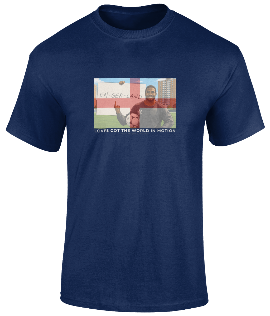 John Barnes World In Motion England T-Shirt // T-Shirt by Social Anxiety F.C.