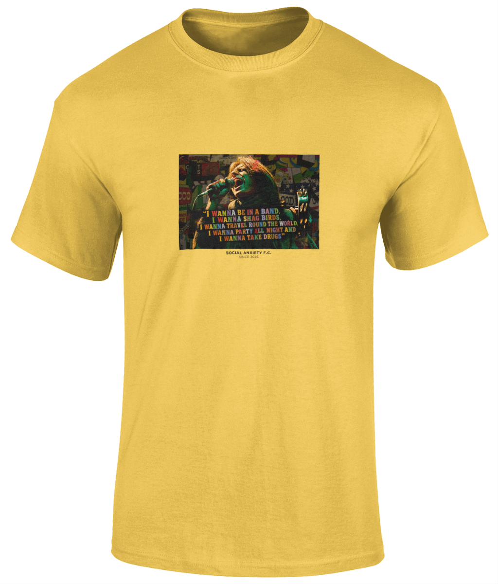 SHAUN RYDER QUOTE // T-Shirt by Social Anxiety F.C.