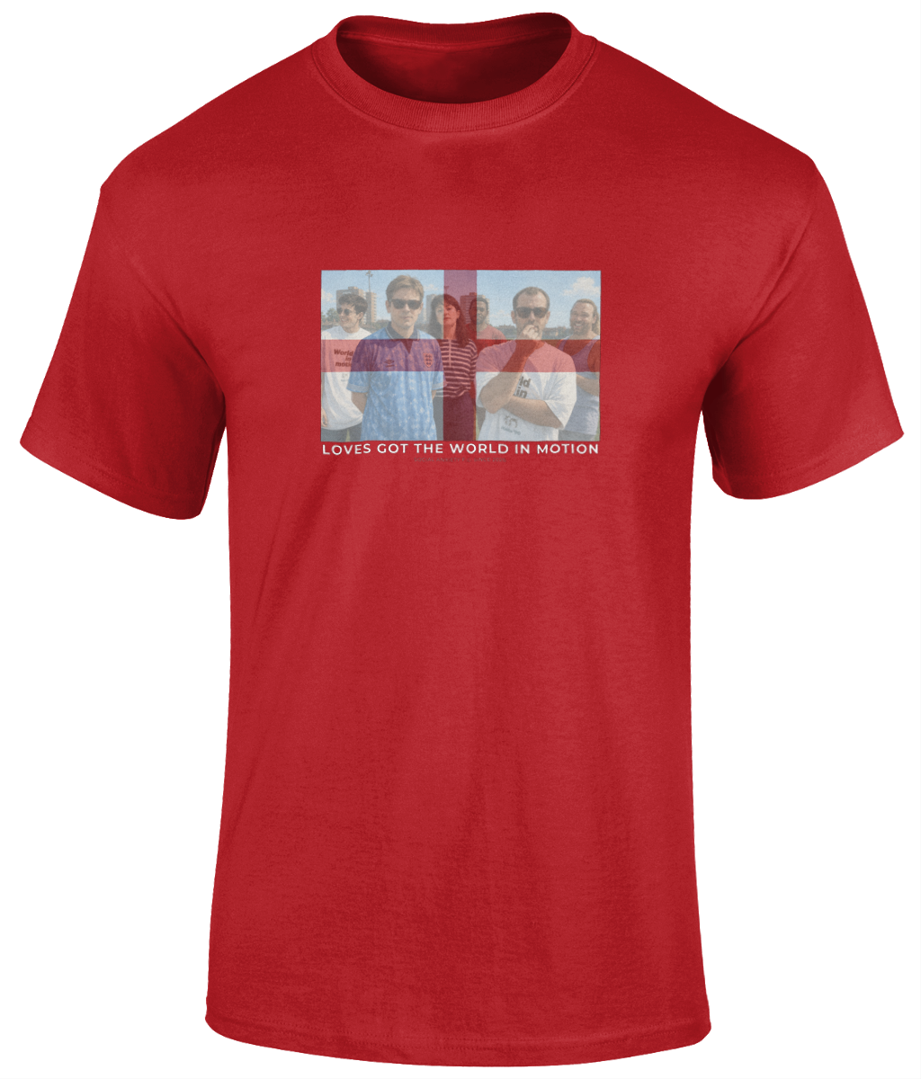 Loves Got The World In Motion England T-Shirt // T-Shirt by Social Anxiety F.C.