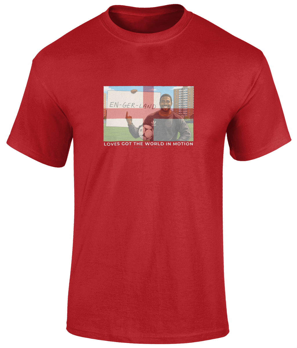 John Barnes World In Motion England T-Shirt // T-Shirt by Social Anxiety F.C.