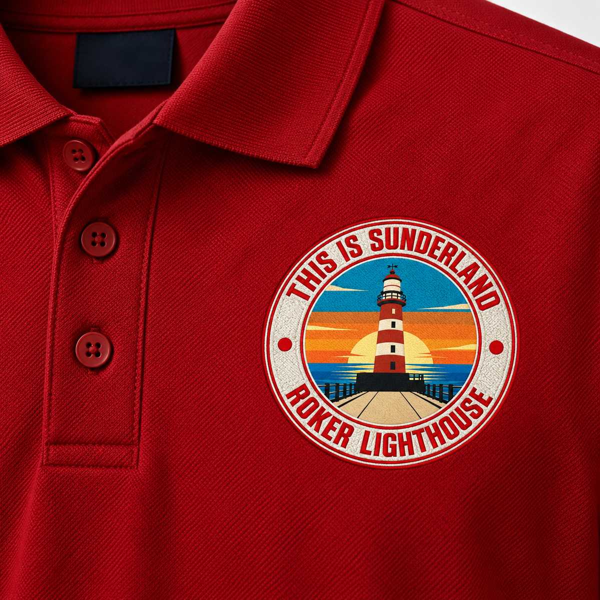 Roker Lighthouse Polo Shirt