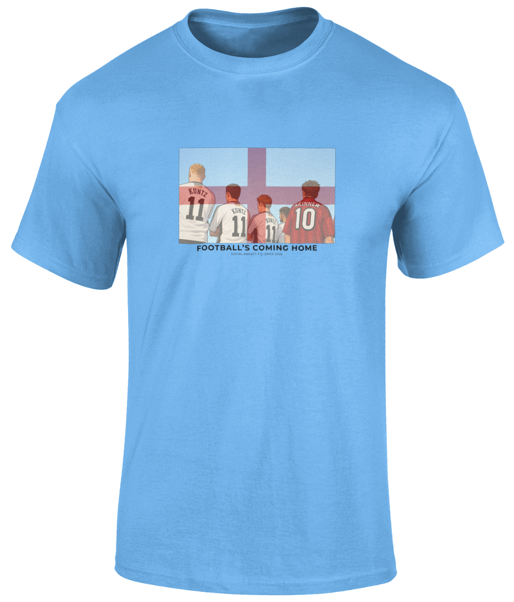 Footballs Coming Home England T-Shirt // T-Shirt by Social Anxiety F.C.