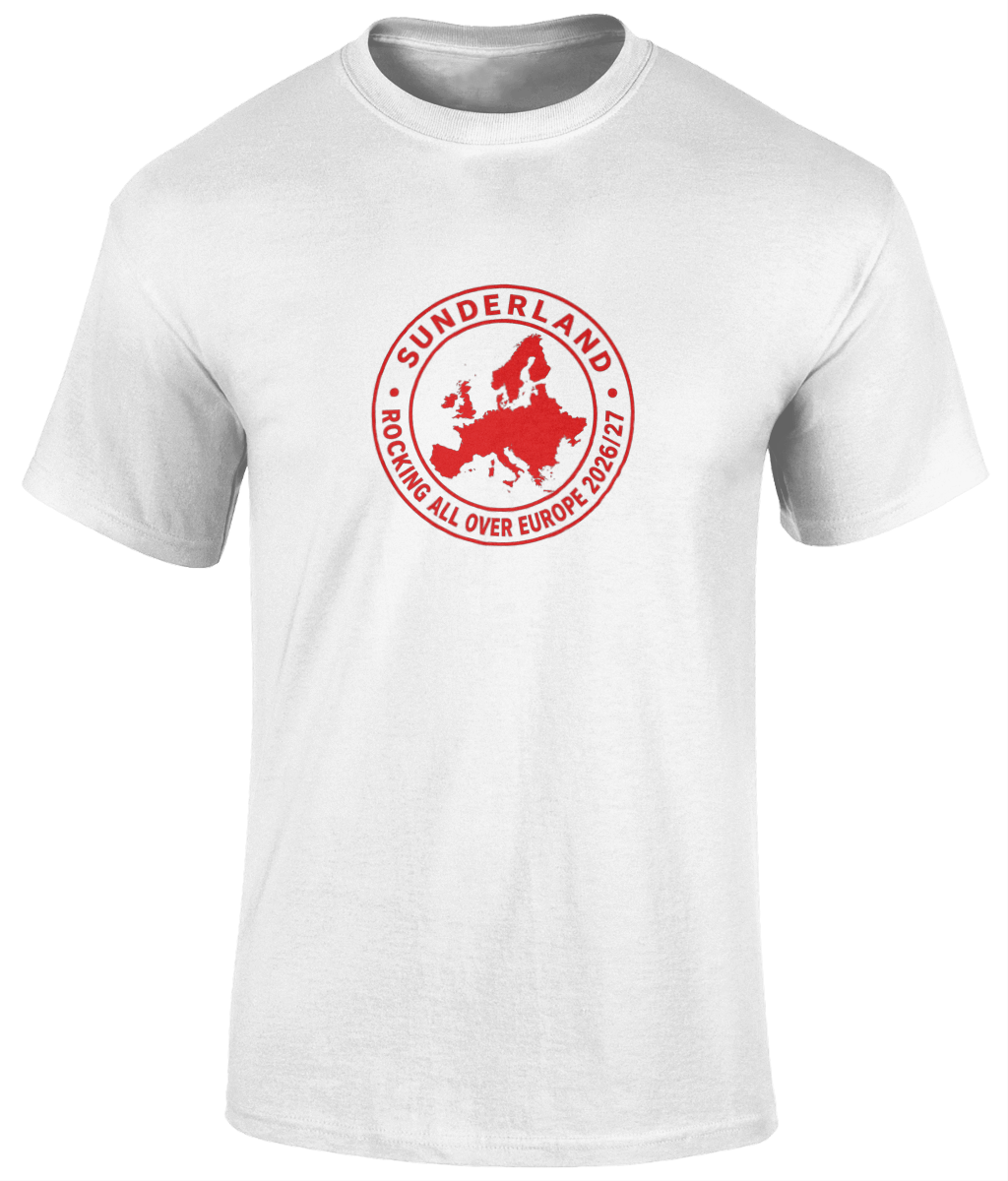 Sunderland Rockin All Over Europe 2026/27 // T-Shirt by Social Anxiety F.C.
